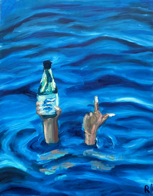 Champagne Seas Print