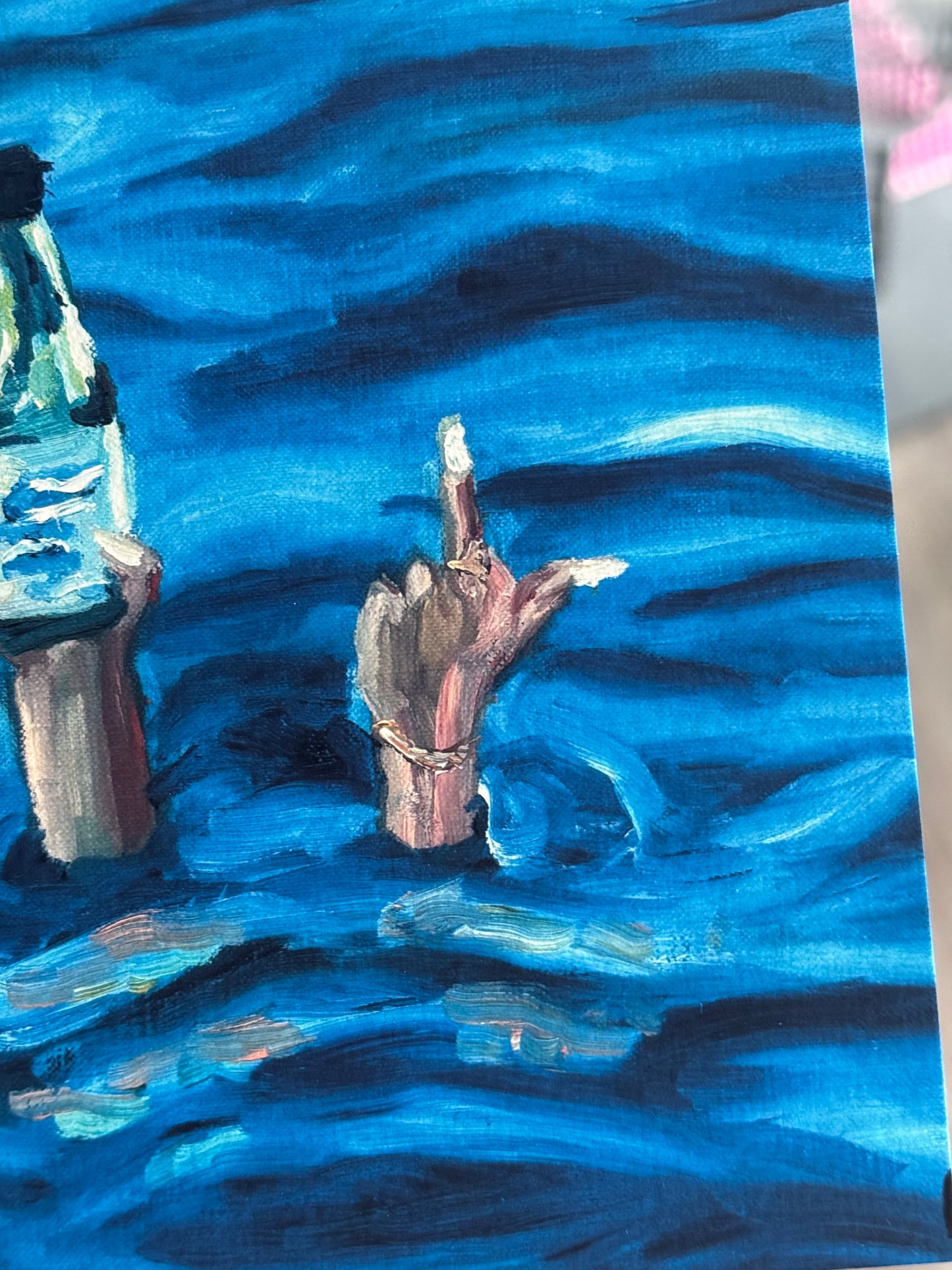 Champagne Seas Print