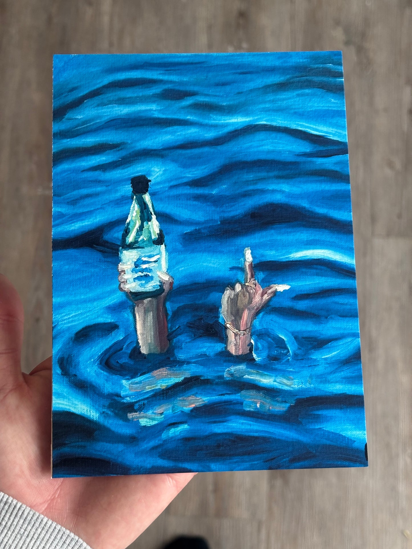 Champagne Seas Print