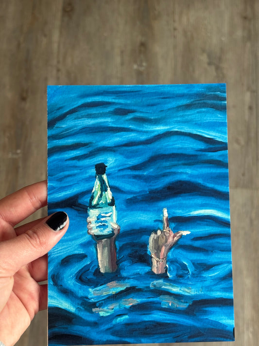 Champagne Seas Print